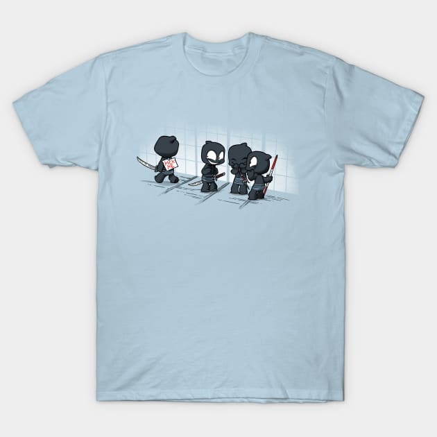 Oblivious Ninja: Bullies T-Shirt by Dooomcat